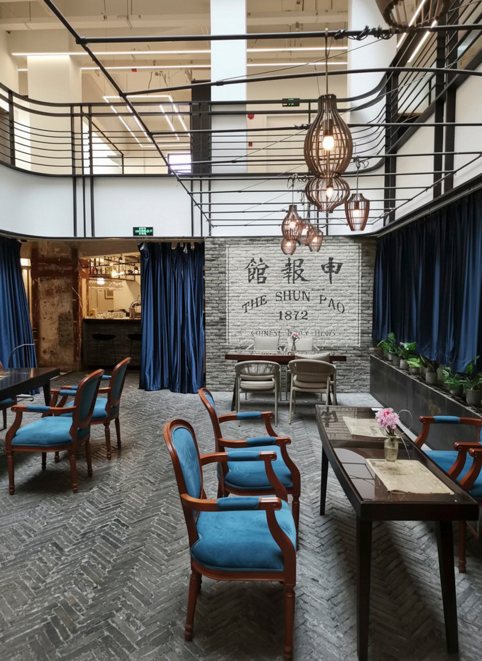 Dining Area of the Press Room Cafe in Restaurant